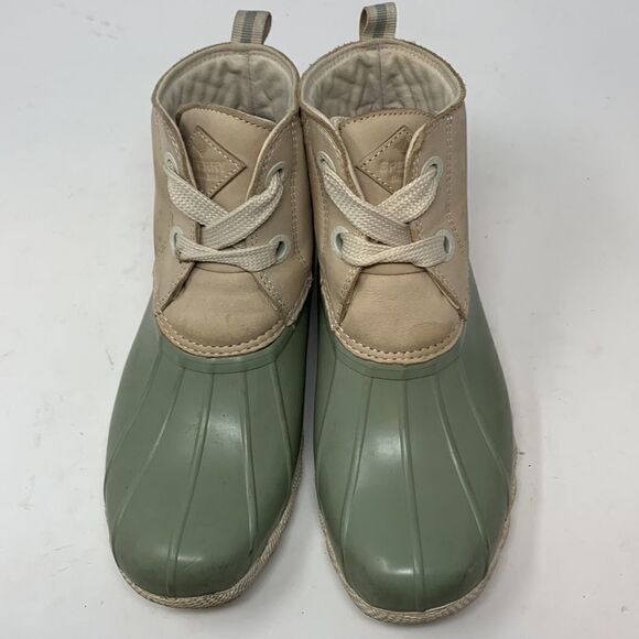 Women’s SPERRY Sage Green Duck Boot size 7.5 - Picture 4 of 9